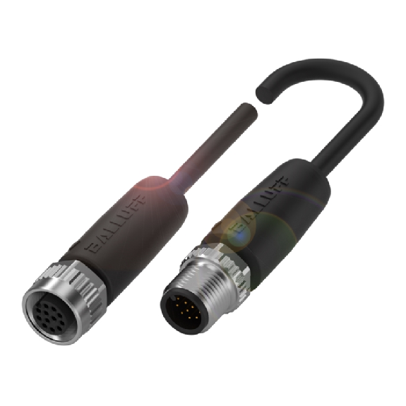 M12 Fem Droit 12p/M12 Mâle Droit 12p Câble PUR 12x0.25 Cpc 20m-Leggi tutto