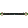 M12A Fem Droit 5p/M12A Fem Droit 5p; PUR (UL/CSA) 5x0,34 Noir Cpc 10m
