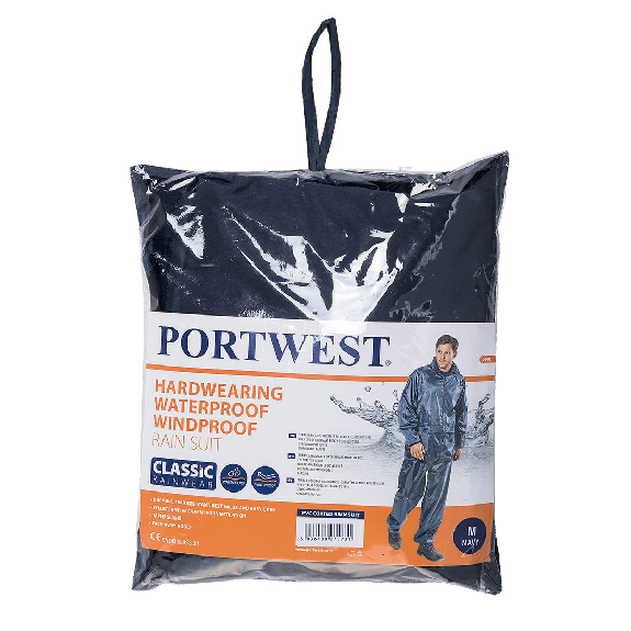 Portwest - Ensemble de pluie (veste et pantalon) - L440 Portwest - Ensemble de pluie (veste et pantalon) - L440-Lire la description