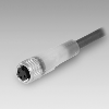 M08A Fem Droit 3p; Câble PUR 3x0.25 Gris/Noir Cpc 5m M08A Fem Droit 3p; Câble PUR 3x0.25 Gris/Noir Cpc 5m