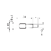 M08A Fem Droit 3p; Câble PUR 3x0.25 Gris/Noir Cpc 5m