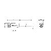 M12A Fem Droit 12p; Câble PVC 12x0.25 Gris Cpc 5m (30V)