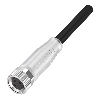 M08A Fem Droit 3p LED; Câble PUR 3x0.34 Noir Cpc 15m