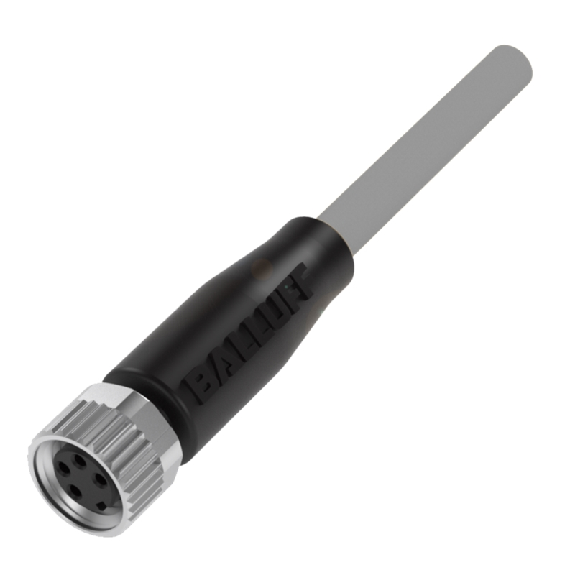 M08A Fem Droit 4p; Câble PVC 4x0.34 Gris Cpc 10m (60V)-Lire la description