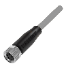M08A Fem Droit 4p; Câble PVC 4x0.34 Gris Cpc 10m (60V)