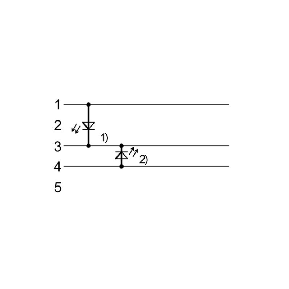 M12A Mâle Coudé 3p LED PNP NO; Câble PUR 3x0.34 Noir Cpc 10m (30Vdc)-Lire la description