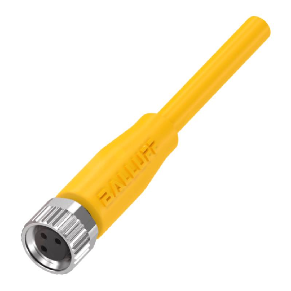 M08A Fem Droit 3p; Câble PUR 22 AWG Jaune Cpc 8m-Lire la description