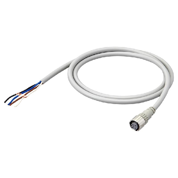 M12A Fem Droit 4p; Câble PVC 4 fils 2m-Lire la description