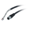 M08A Fem Droit 4p; Câble PUR Blindé 4x0.25 Gris/Noir Cpc 5m