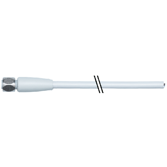 M08A Fem Droit 4p Inox V4A F&B; Câble PP 4x0.34 Gris 2m-Lire la description