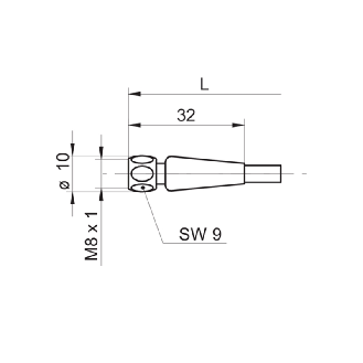 M08A Fem Droit 4p Inox V4A F&B; Câble PP 4x0.34 Gris 2m-Lire la description