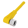 M08A Fem Coudé 4p; Câble TPE 4x 22 AWG Jaune 2m (60V)