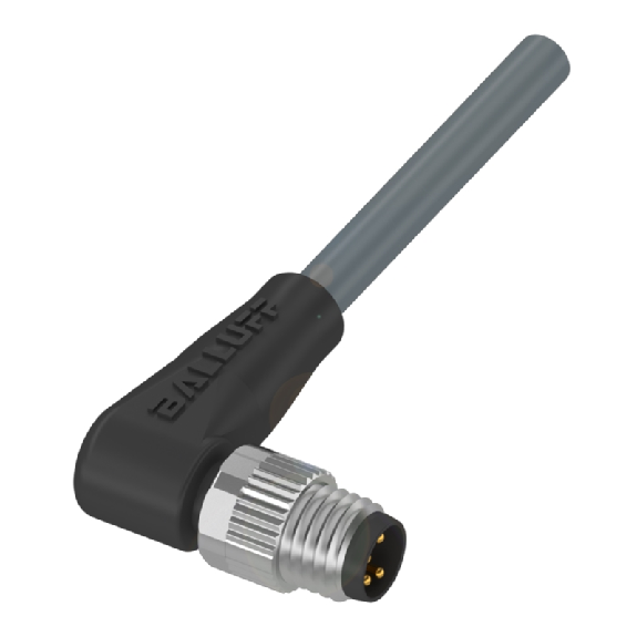 M08A Mâle Coudé 4p; Câble PVC 4x0.34 Gris Cpc 5m (60V)-Lire la description