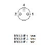 M08A Fem Coudé 3p; Câble PUR 3x0.34 Noir Cpc 3m (60V)