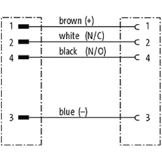 M12 Fem Coudé/M12 Mâle Droit; PVC 4x0,34 Noir 1m-Lire la description