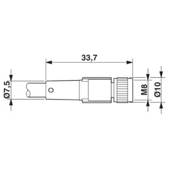 M08A Fem Droit 4p; Câble PVC 4x0.25 Noir 3m M08A Fem Droit 4p; Câble PVC 4x0.25 Noir 3m-Lire la description
