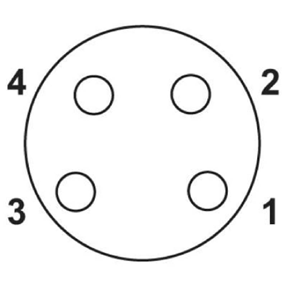 M08A Fem Droit 4p; Câble PVC 4x0.25 Noir 3m M08A Fem Droit 4p; Câble PVC 4x0.25 Noir 3m-Lire la description