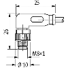 M08 Mâle Coudé/M12 Fem Coudé PUR-OB 3x0.25 Noir Cpc 7m