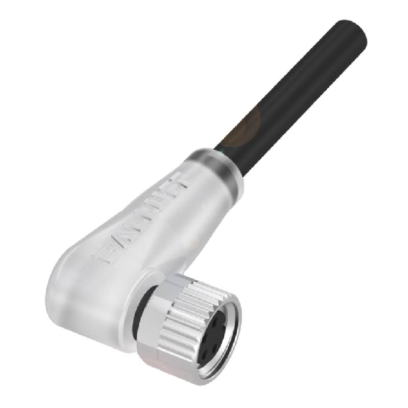 M08A Fem Coudé 4p LED; Câble PUR 4x0.34 Noir Cpc 10m (30Vdc)-Lire la description