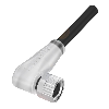 M08A Fem Coudé 4p LED; Câble PUR 4x0.34 Noir Cpc 10m (30Vdc)