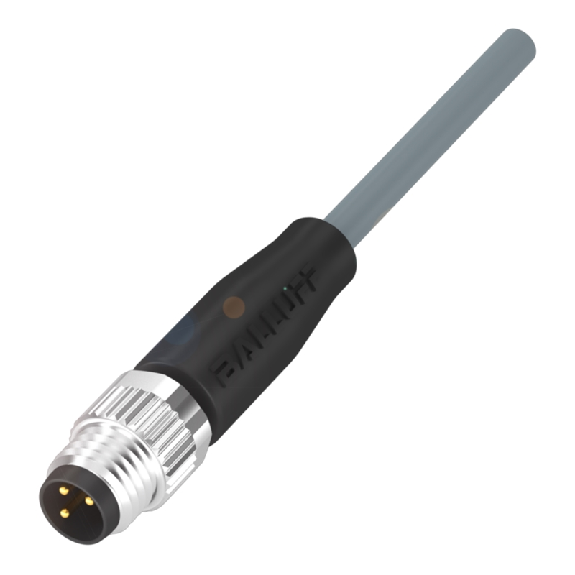 M08A Mâle Droit 3p; Câble PVC 3x0.34 Gris Cpc 2m (60V)-Lire la description