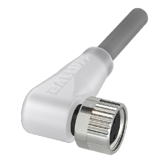 M08A Fem Coudé 3p LED; Câble PVC 3x0.34 Gris Cpc 3m (30Vdc)-Lire la description