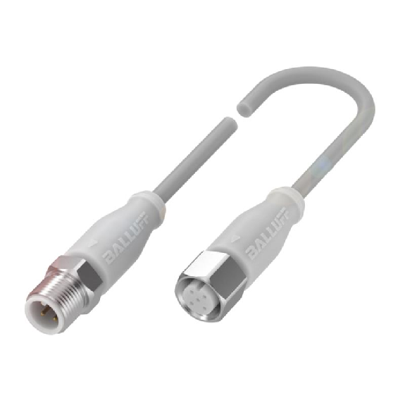 M12A Fem Droit 4p/M12A Mâle Droit 4p; Câble PVC 4x0.34 Gris Cpc 2m-Lire la description