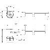 M12A Fem Coudé 5p; Câble PUR 3x0.34 Noir Cpc 10m (250V)