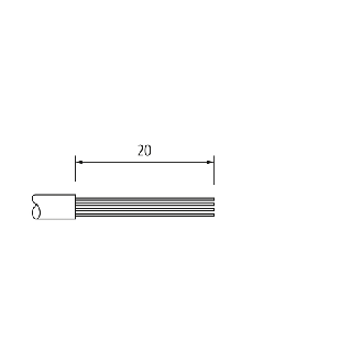 M12A Fem Droit 4p; Câble PUR 4x0.34 Noir Cpc 20m-Lire la description