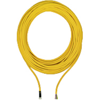 M08A Fem Droit 8p; Câble PUR 8 fils Jaune Cpc 20m-Lire la description
