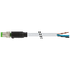M08A Mâle Droit 3p; Câble PUR UL/CSA 3x0.25 Gris Cpc 1.5m