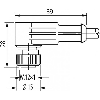 M12A Fem Coudé 4p/M12A Mâle Droit 4p; PUR 4x0,34 Noir Robot Cpc 5m