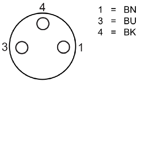 M08A Fem Droit 3p; Câble PUR 3x0.25 Gris/Noir Cpc 3m-Lire la description