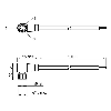 M08A Fem Coudé 3p; Câble PVC 3x0.25 Noir 20m M08A Fem Coudé 3p; Câble PVC 3x0.25 Noir 20m