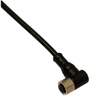 M08A Fem Coudé 3p; Câble PVC 3x0.25 Noir 20m-Lire la description