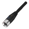 M23 Fem Droit 19p anti-horaire; Câble PUR 19x(0.50+1.0) Noir Cpc 15m
