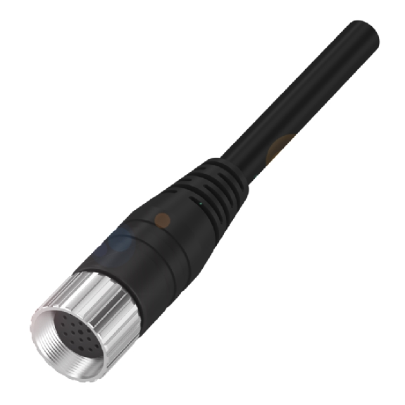 M23 Fem Droit 19p anti-horaire; Câble PUR 19x(0.50+1.0) Noir Cpc 15m M23 Fem Droit 19p anti-horaire; Câble PUR 19x(0.50+1.0) Noir Cpc 15m-Lire la description