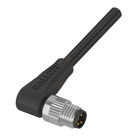 M08A Mâle Coudé 4p; Câble PUR 4x0.34 Noir Cpc 10m (60V)-Lire la description