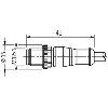 M12 Fem Coudé/M12 Mâle Droit; PVC 5x0,34 Noir 10m