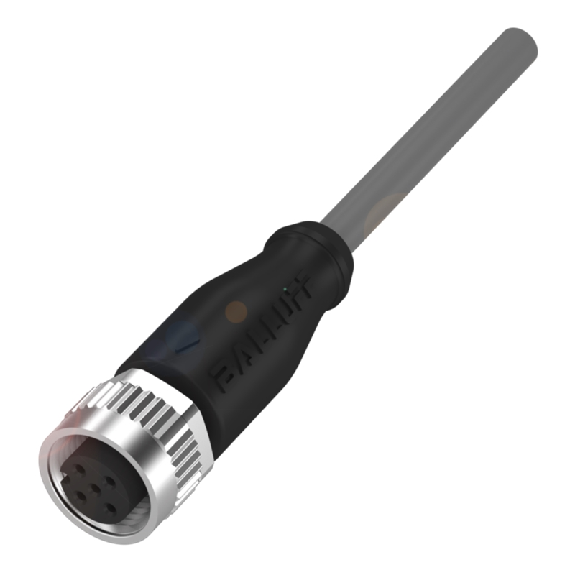 M12A Fem Droit 3p; Câble PVC 3x0.34 Gris Cpc 25m-Lire la description
