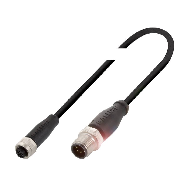M08A Fem Droit 4p/M12A Mâle Droit 4p; PUR 4x0.34 Noir Cpc 10m M08A Fem Droit 4p/M12A Mâle Droit 4p; PUR 4x0.34 Noir Cpc 10m-Lire la description