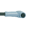 M08A Fem Coudé 6p; Câble PVC 6x0.14 Gris 5m