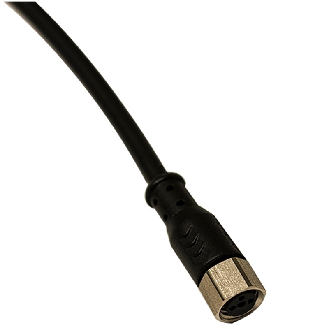 M08A Fem Droit 3p; Câble PVC 3x0.25 Noir 20m-Lire la description