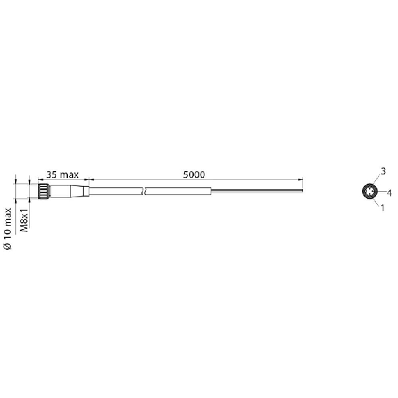 M08A Fem Droit 3p; Câble PVC 3x0.25 Noir 20m M08A Fem Droit 3p; Câble PVC 3x0.25 Noir 20m-Lire la description