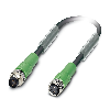 M08A Fem Droit 3p/M08A Mâle Droit 3p; PVC Noir 1.5m