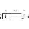 M12A Fem Droit 4p Inox V4A F&B; Câble TPE-S 4x0,34 Gris 5m