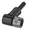 M12A Fem Coudé 12p; Câble PUR 12x0.25 Noir Cpc 5m (30V)