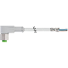 M12A Fem Coudé 5p Inox V4A F&B; Câble PVC Blindé 5x0,34 Gris 13m