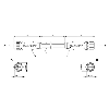 M12 Fem Droit 4p/M12 Mâle Droit 4p; PUR 4 fils Jaune Cpc 0,6m 250V