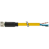 M08A Fem Droit 4p; Câble PUR UL/CSA 4x0.25 Jaune Robot Cpc 5m